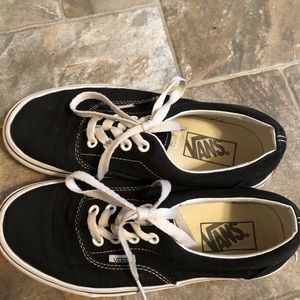 Black and white Vans